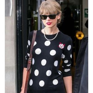 French Connection Kitty Polka Dot Sweater